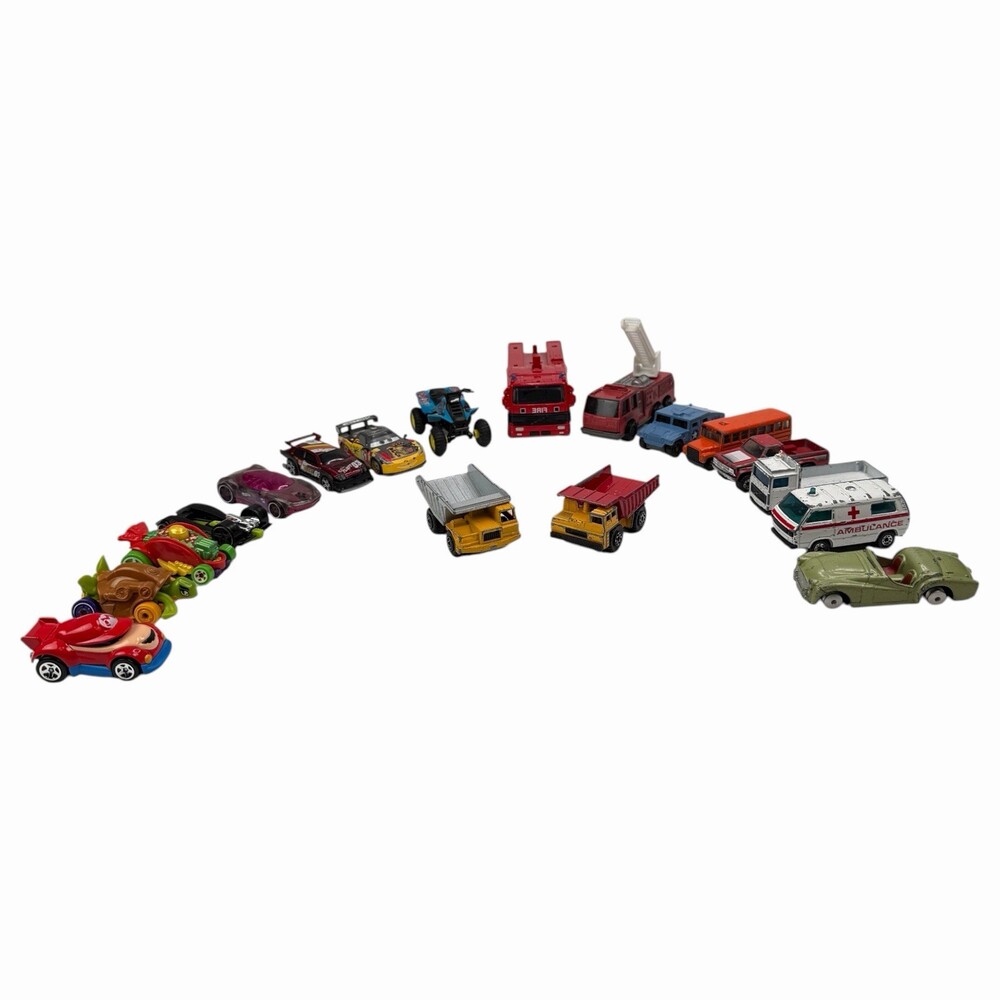 VTG Diecast Metal Plastic Toy Car Truck Mixed Majorette Matchbox Corgi 18 -AS IS